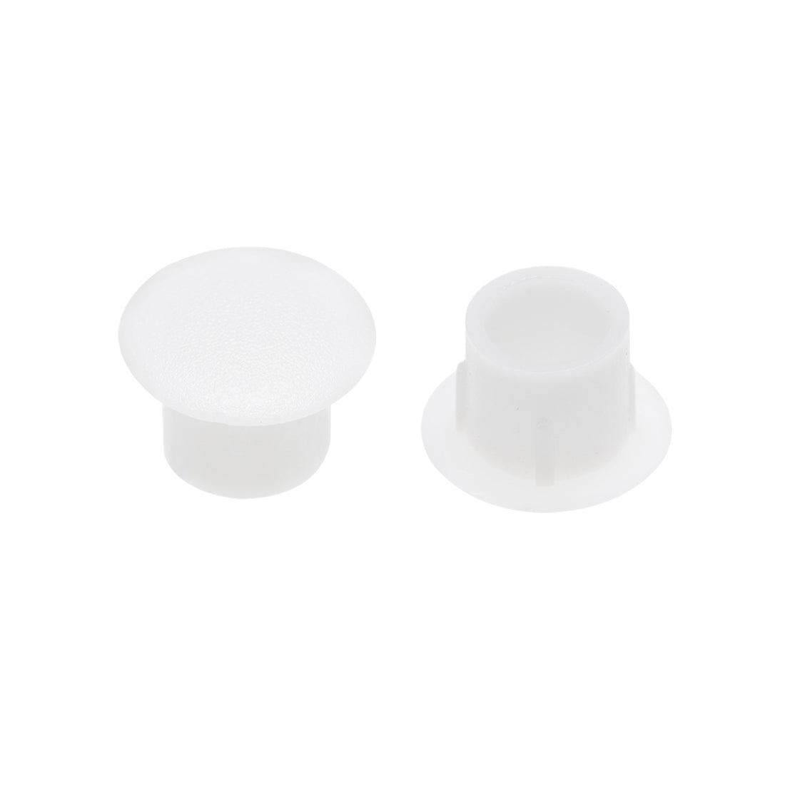 uxcell Uxcell Screw Cap Cover,50Pcs 8mm Dia White Plastic Locking Hole Plug Button Top Flush Type for Cabinet Cupboard Shelf