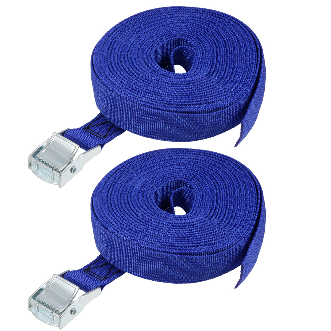 uxcell Uxcell 9M x 25mm Lashing Strap Cargo Tie Down Straps w Cam Lock Buckle 250Kg Work Load, Blue, 2Pcs