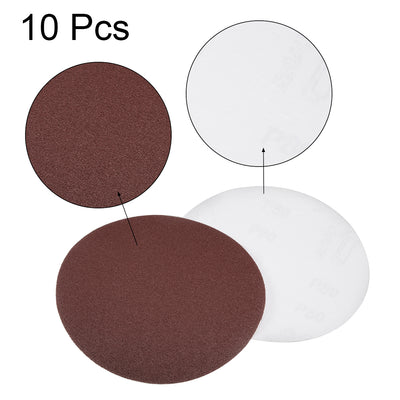 Harfington Uxcell 6-inch 80-Grits PSA Sanding Disc, Adhesive-Backed Sanding Sheets Aluminum Oxide Sandpaper for Random Orbital Sander 10pcs