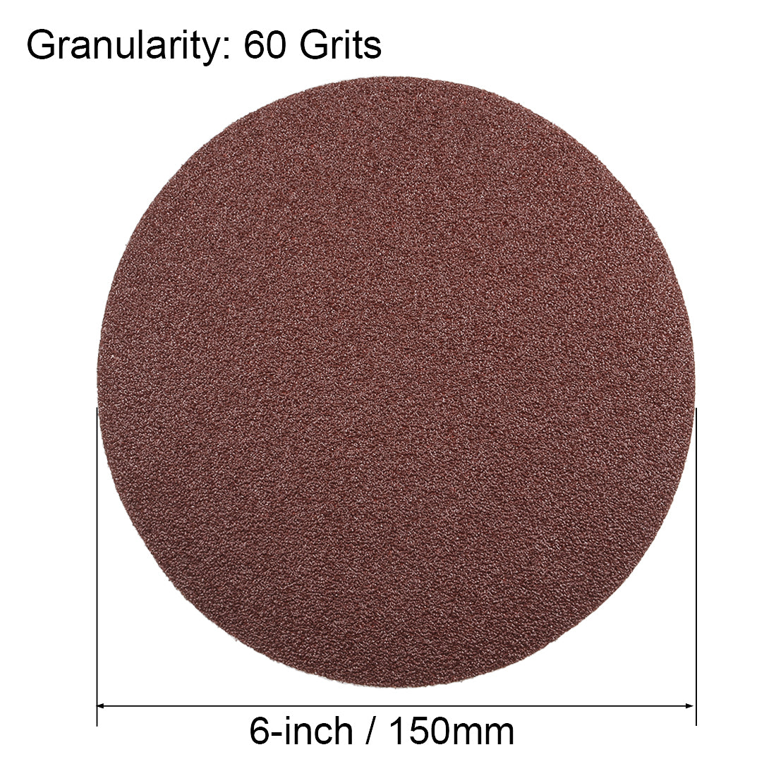 Uxcell 6inch 60Grits PSA Sanding Disc, AdhesiveBacked Sanding Sheets