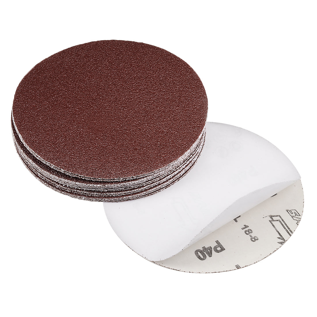 uxcell Uxcell 6-inch 40-Grits PSA Sanding Disc, Adhesive-Backed Sanding Sheets Aluminum Oxide Sandpaper for Random Orbital Sander 20pcs
