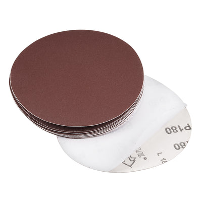 Harfington Uxcell 6-inch 180-Grits PSA Sanding Disc, Adhesive-Backed Sanding Sheets Aluminum Oxide Sandpaper for Random Orbital Sander 20pcs