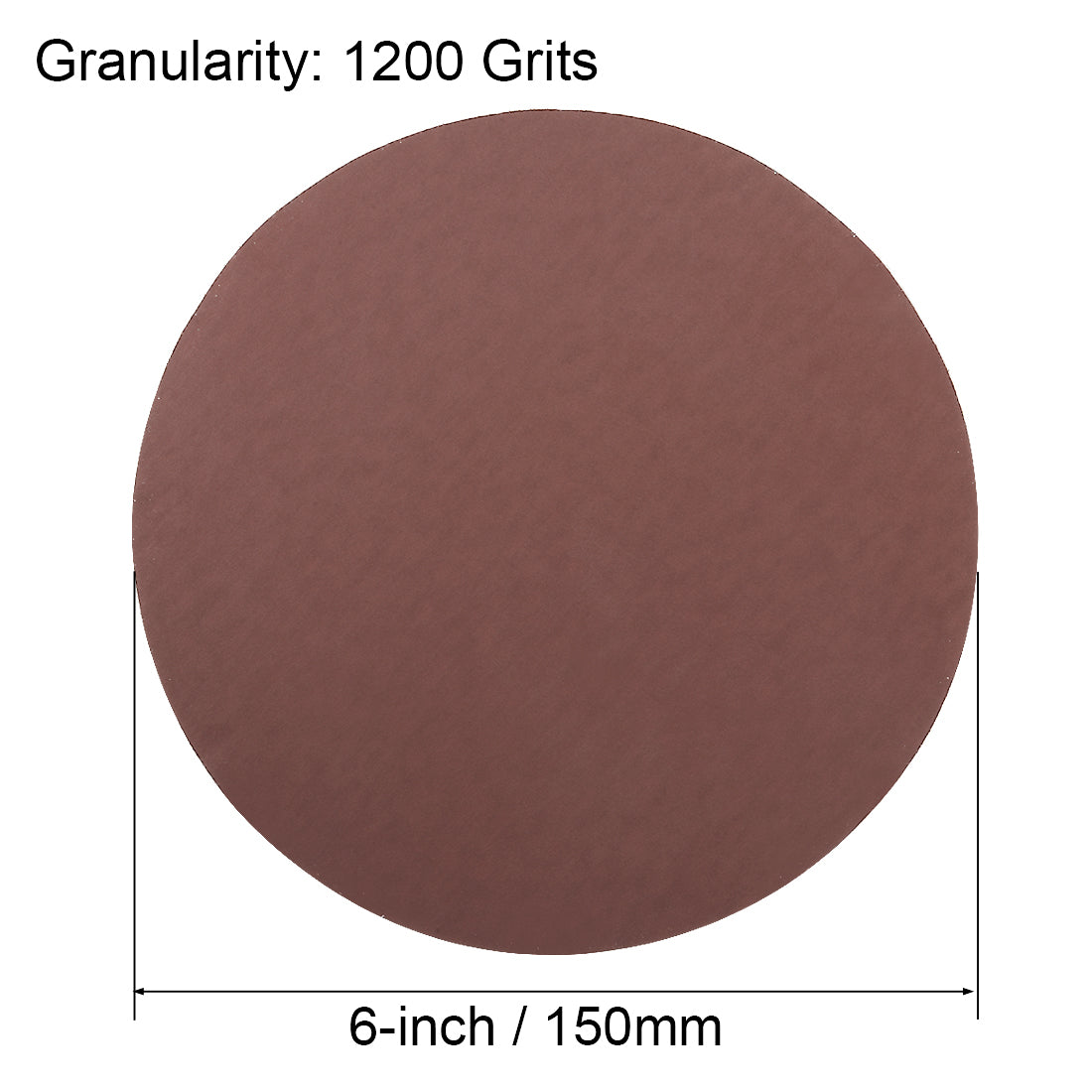 uxcell Uxcell 6-inch 1200-Grits PSA Sanding Disc, Adhesive-Backed Sanding Sheets Aluminum Oxide Sandpaper for Random Orbital Sander 10pcs