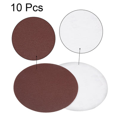 Harfington Uxcell 6-inch 120-Grits PSA Sanding Disc, Adhesive-Backed Sanding Sheets Aluminum Oxide Sandpaper for Random Orbital Sander 10pcs