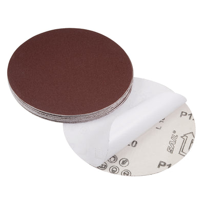 Harfington Uxcell 6-inch 120-Grits PSA Sanding Disc, Adhesive-Backed Sanding Sheets Aluminum Oxide Sandpaper for Random Orbital Sander 20pcs