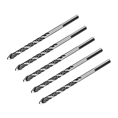 uxcell Uxcell 5pcs 6mm Triangle Tip Drill Bit for Drilling in Ceramic, Glass, Tile, Concrete, Brick, Wood and Marble