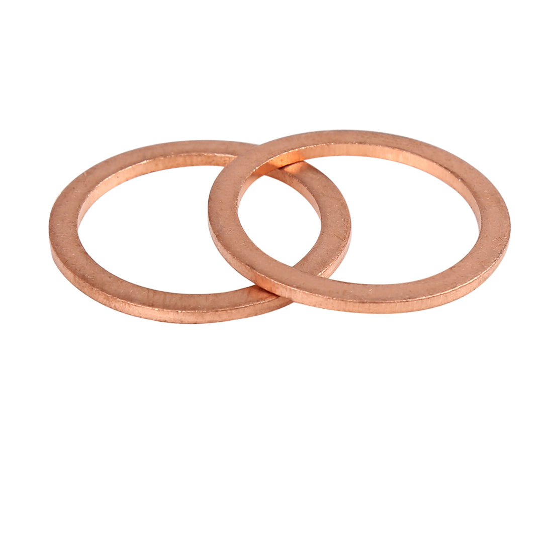 Harfington 20pcs Copper Washer Flat Sealing Gasket Ring Spacer for Car 22 x 28 x 1.5mm