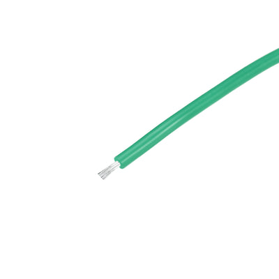 Harfington Uxcell Silicone Wire 12 AWG Electric Wire Strands of Tinned Copper Wire 3 ft Green