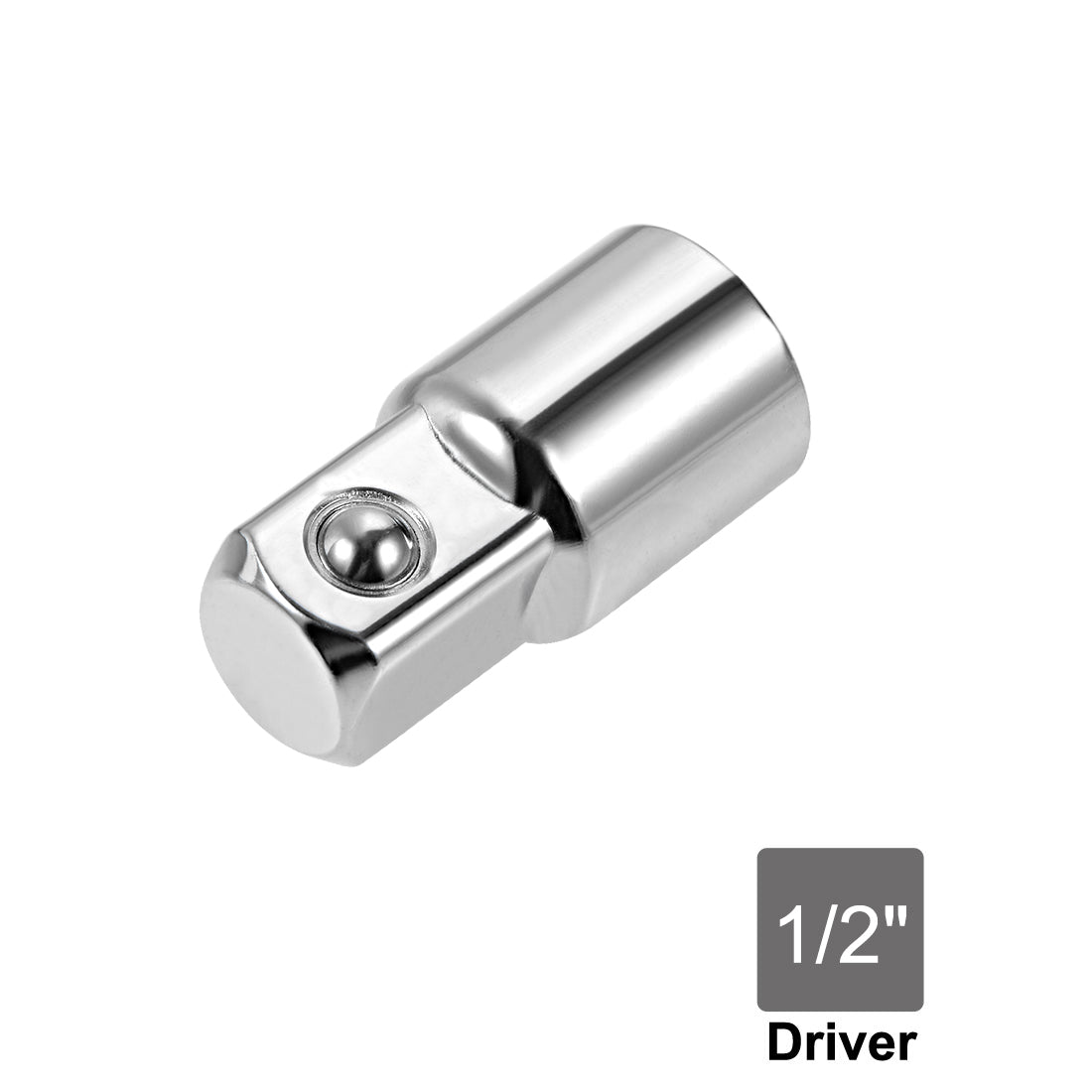 uxcell Uxcell 3/8 Inch Drive (F) x 1/2 Inch (M) Socket Adapter, Female to Male, Cr-V (Silver)