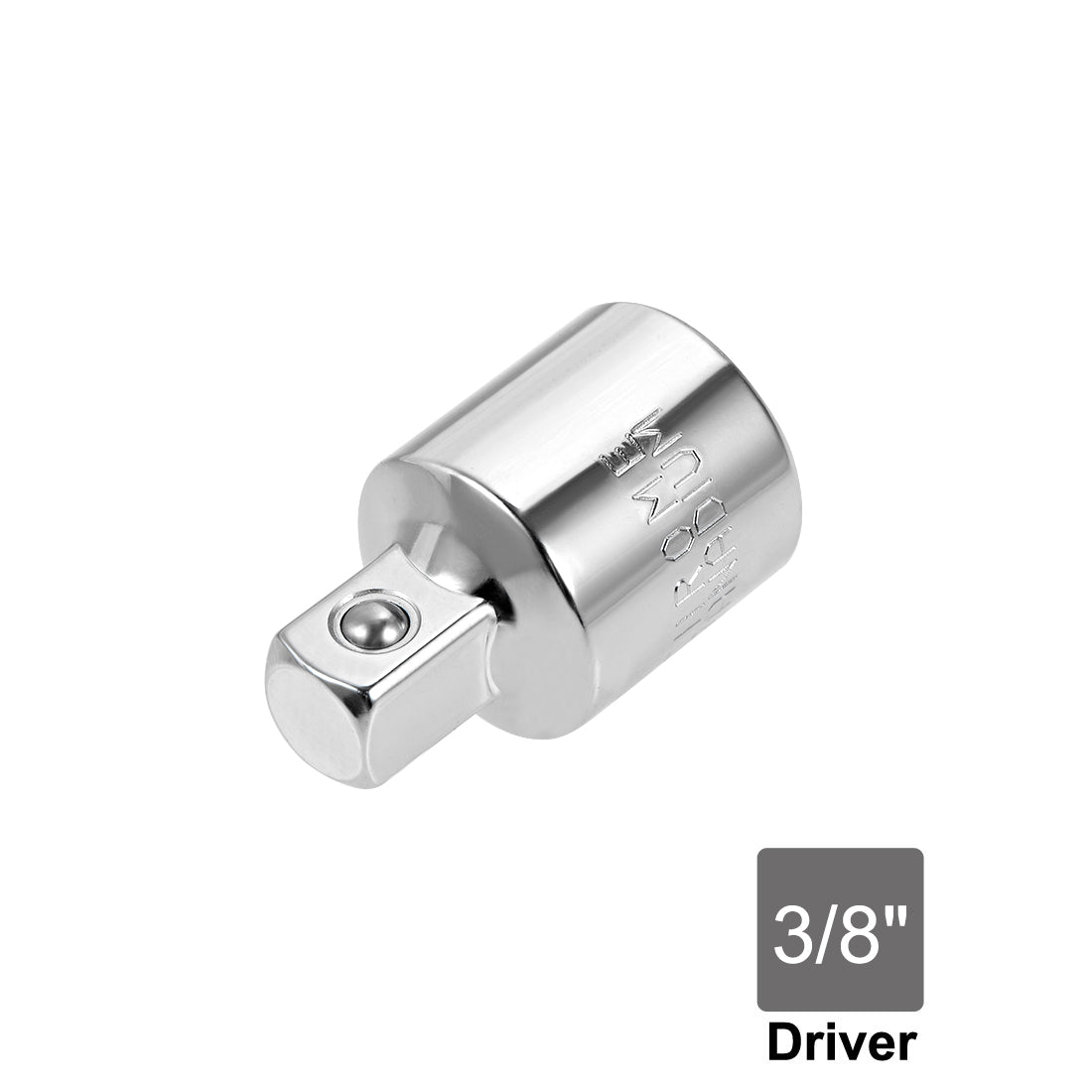 uxcell Uxcell 1/2 Inch Drive (F) x 3/8 Inch (M) Socket Reducer, Female to Male, Cr-V (Silver)