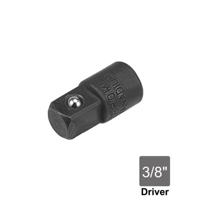 Harfington Uxcell 2 Pcs 1/4" Drive (F) x 3/8" (M) Socket Adapter, Female to Male, Cr-V (Black)