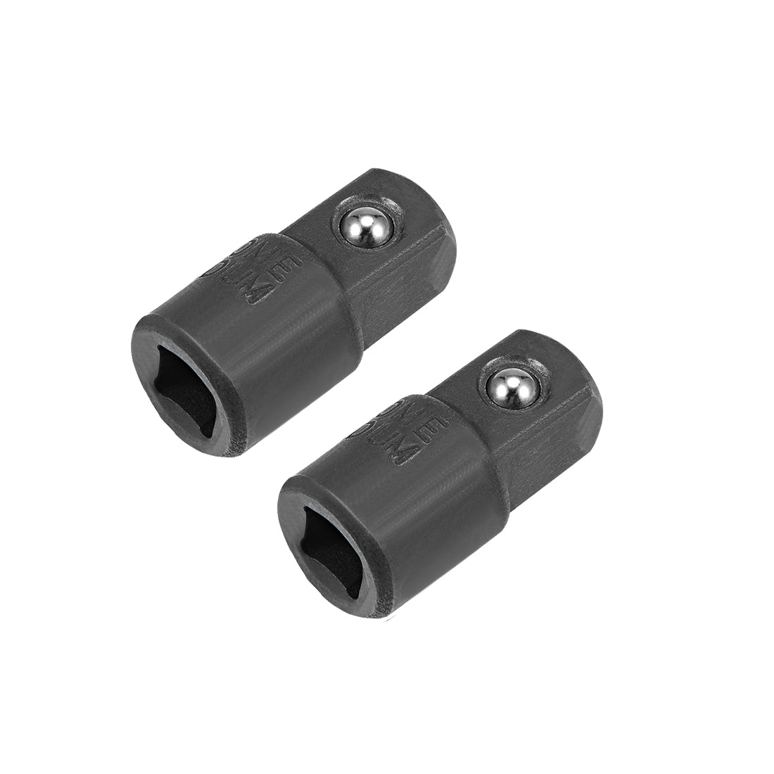 uxcell Uxcell 2 Pcs 1/4" Drive (F) x 3/8" (M) Socket Adapter, Female to Male, Cr-V (Black)
