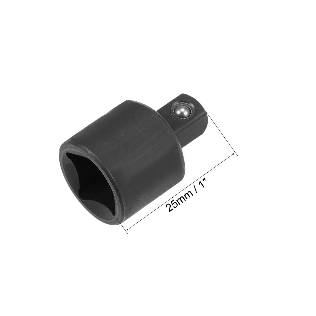 uxcell Uxcell 2 Pcs 3/8 Inch Drive (F) x 1/4 Inch (M) Socket Reducer, Female to Male, Cr-V (Black)