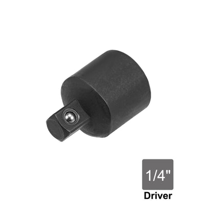 Harfington Uxcell 2 Pcs 3/8 Inch Drive (F) x 1/4 Inch (M) Socket Reducer, Female to Male, Cr-V (Black)