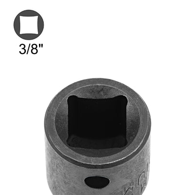 Harfington Uxcell 3/8 Inch Drive (F) x 1/2 Inch (M) Socket Adapter, Female to Male, Cr-V (Black)
