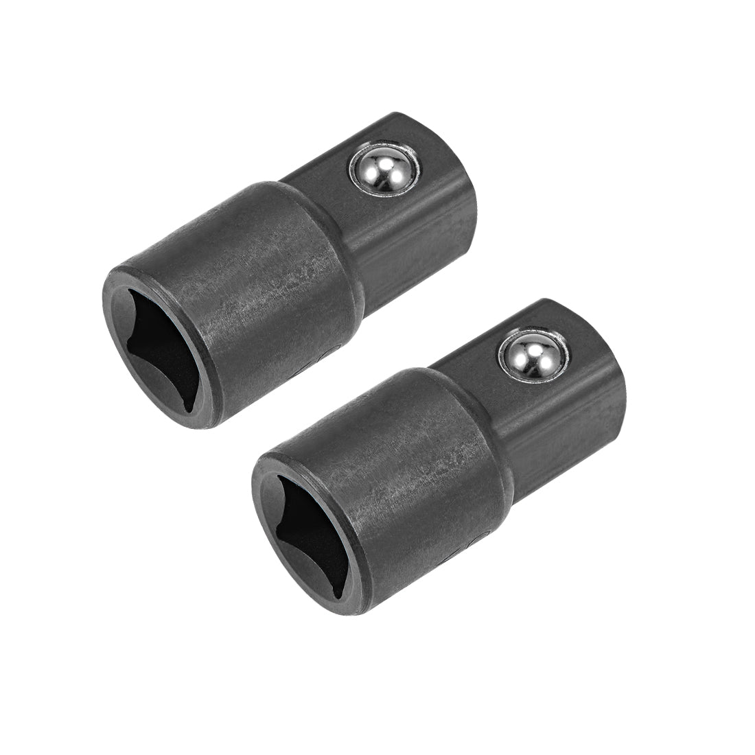 uxcell Uxcell 2 Pcs 3/8 Inch Drive (F) x 1/2 Inch (M) Socket Adapter, Female to Male, Cr-V (Black)