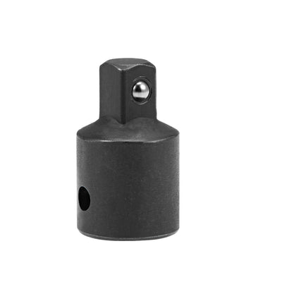 Harfington Uxcell 1/2 Inch Drive (F) x 3/8 Inch (M) Socket Reducer, Female to Male, Cr-V (Black)