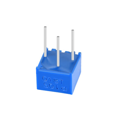 Harfington Uxcell 3362 Trimmer Potentiometer 1M Ohm Top Adjustment Horizontal Variable Resistors 5Pcs