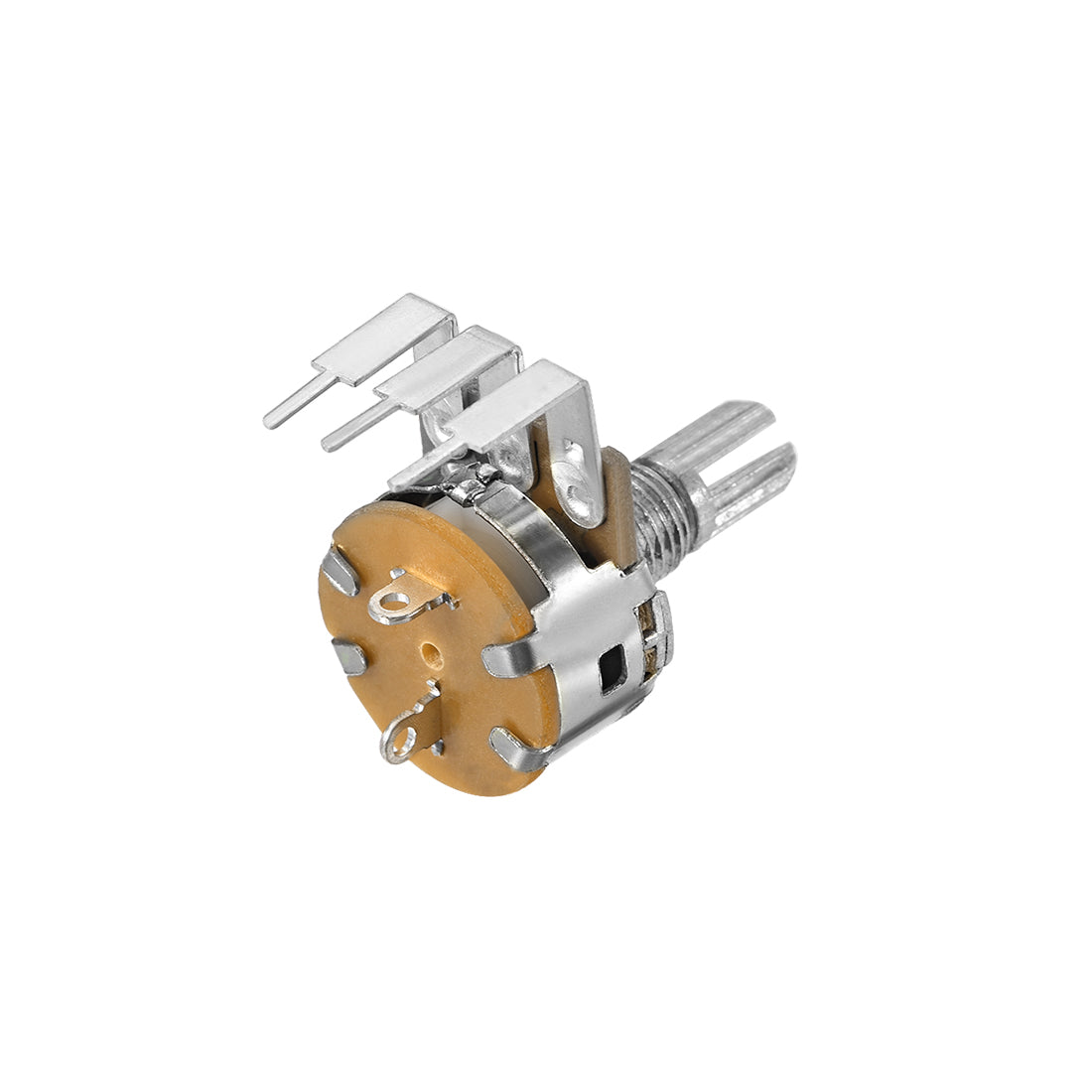 uxcell Uxcell WH148 Potentiometer with Switch 10K Ohm Variable Resistors Single Turn Rotary Carbon Film Taper 2pcs