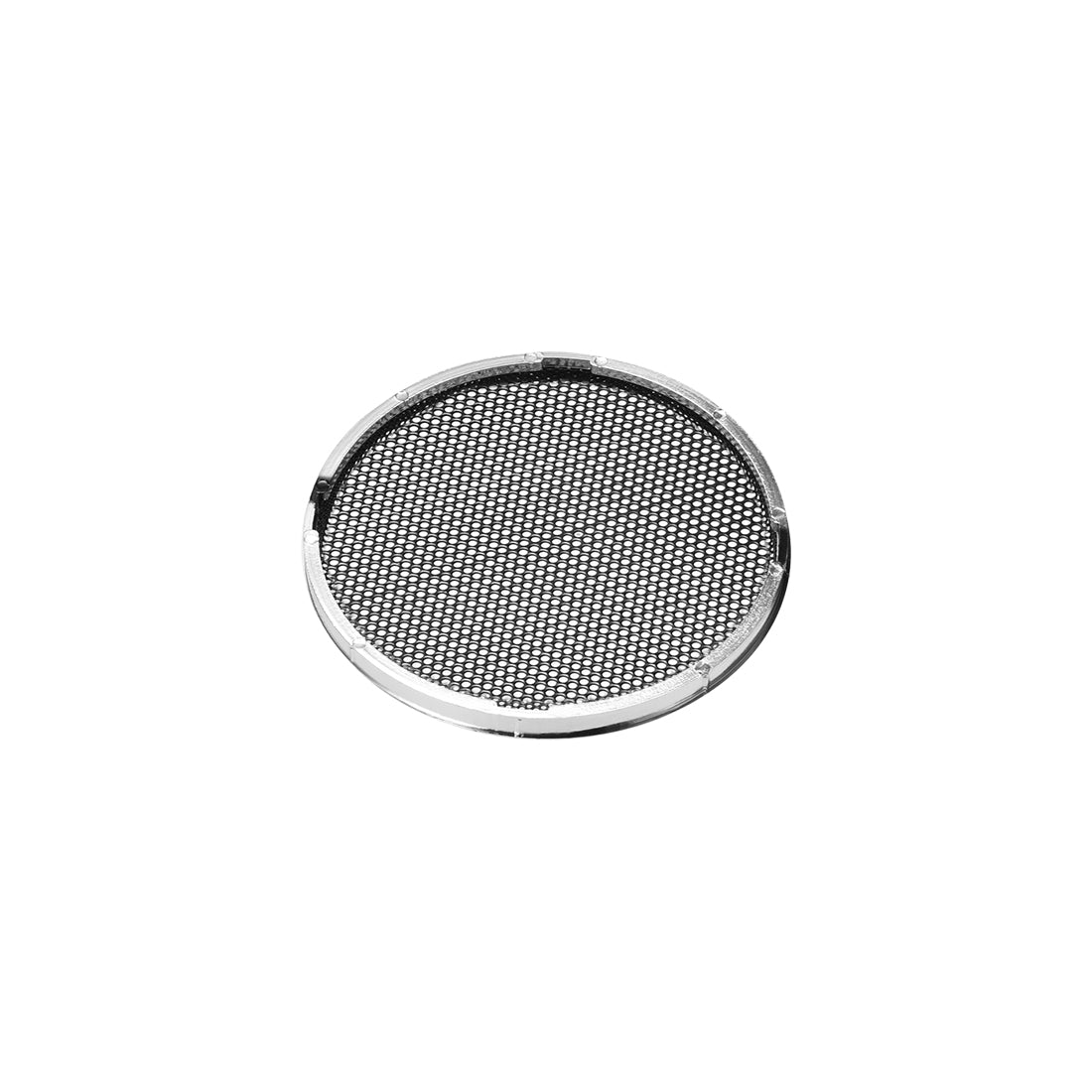 uxcell Uxcell 4pcs 1" Speaker Grill Mesh Decorative Circle Woofer Guard Protector Cover Audio Parts Silver