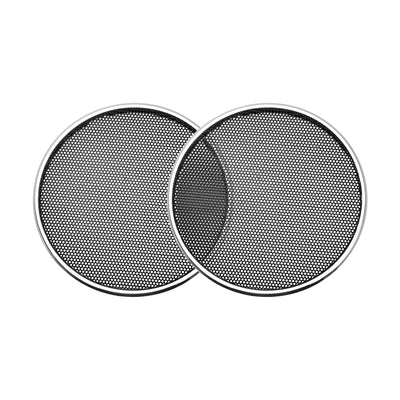 Harfington Uxcell 2pcs 3" Speaker Grill Mesh Decorative Circle Woofer Guard Protector Cover Audio Parts Silver