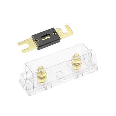 Harfington Uxcell ANL Fuse Holder with 60 Amp Fuse DC 32 Volt for Audio Amplifier Inverter
