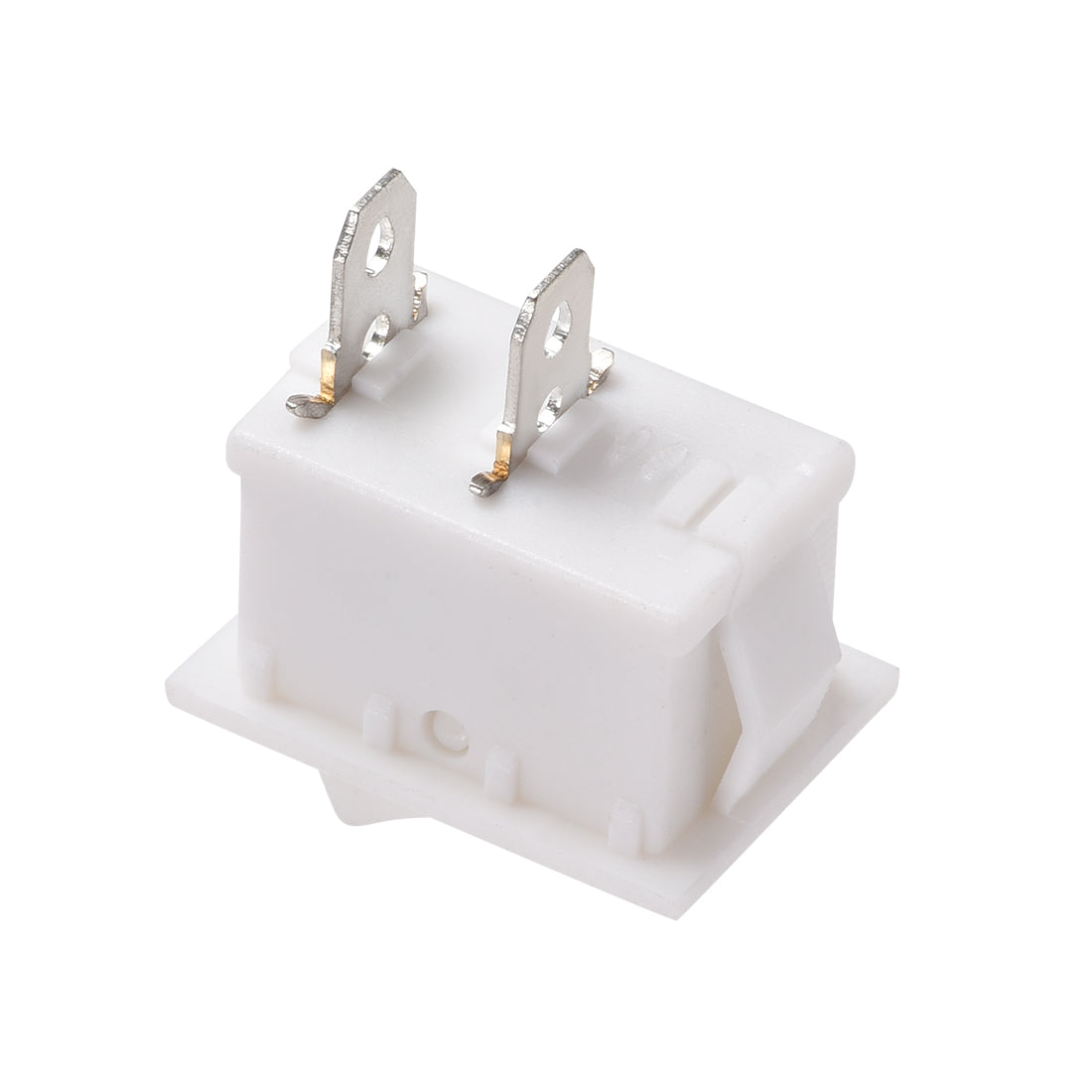 uxcell Uxcell Mini Boat Rocker Switch White Toggle Switch ON/OFF AC 250V/6A 125V/10A 1pcs