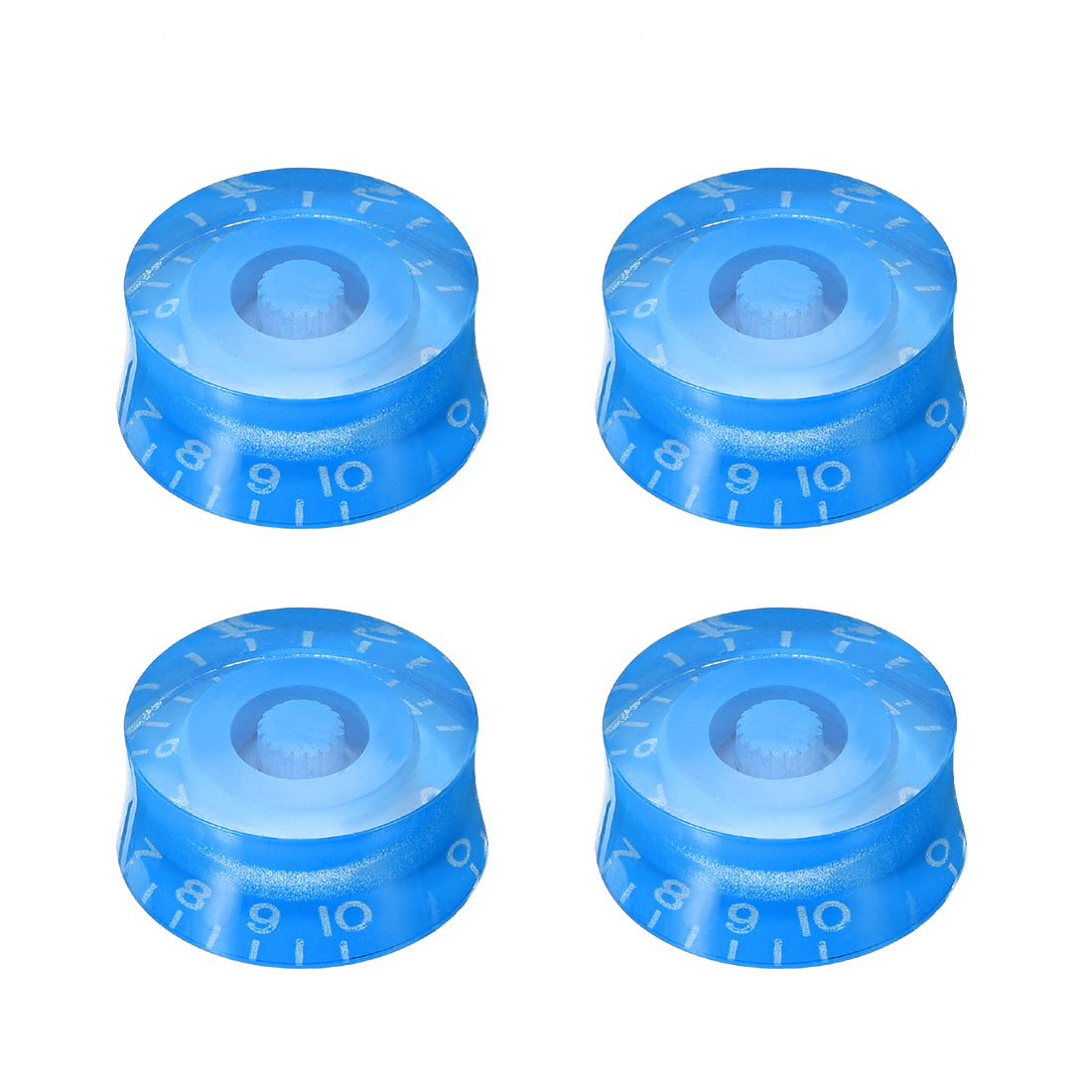 uxcell Uxcell 4pcs Blue 6mm Potentiometer Control Knobs For LP Electric Guitar Acrylic Volume Tone Knobs