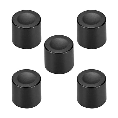 Harfington Uxcell 5pcs, 6mm Potentiometer Control Knobs For Electric Guitar Acrylic Volume Tone Knobs Black