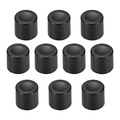 Harfington Uxcell 10pcs, 6mm Potentiometer Control Knobs For Electric Guitar Acrylic Volume Tone Knobs Black