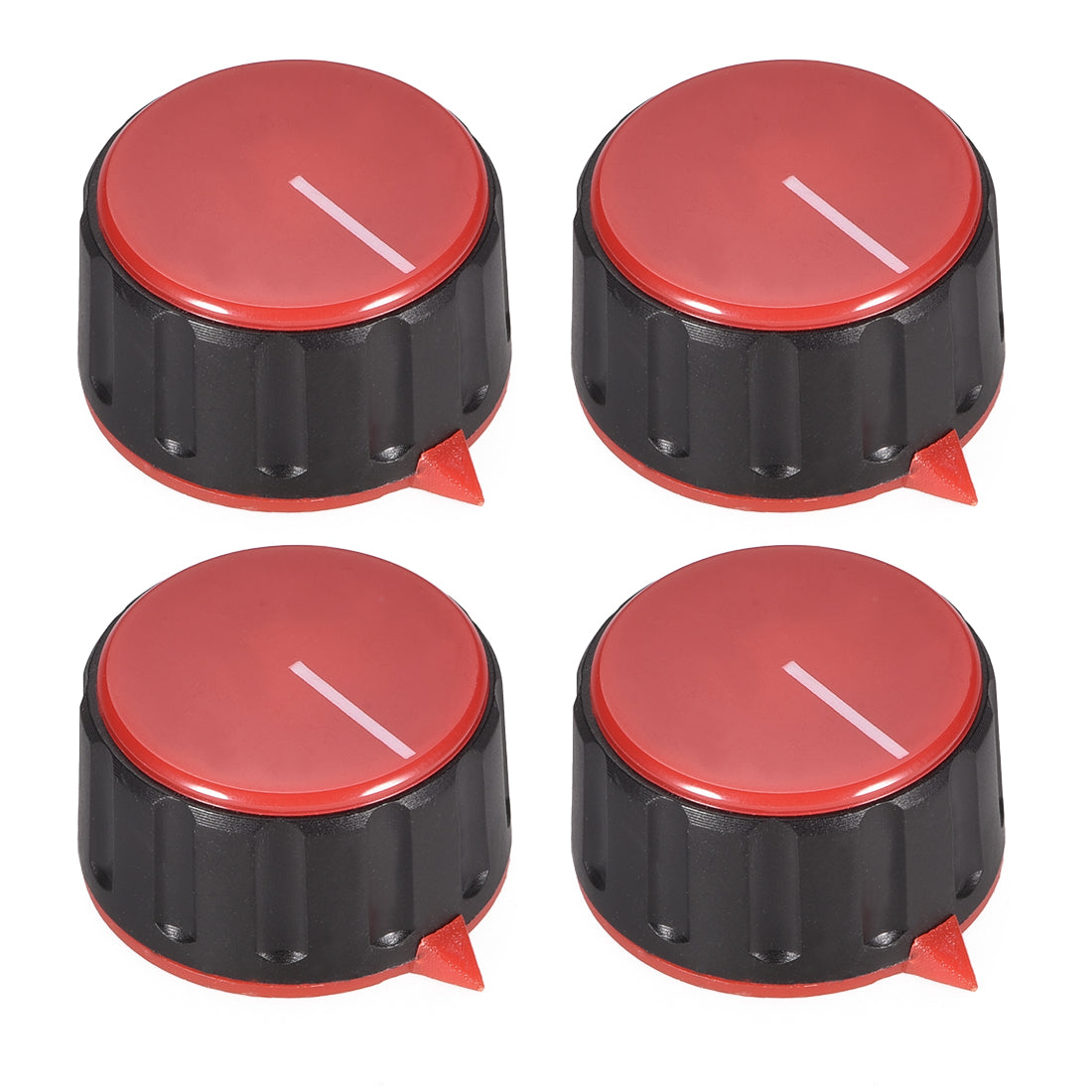 uxcell Uxcell 4pcs 6mm Potentiometer Control Knobs For Electric Guitar Acrylic Volume Tone Knobs Red