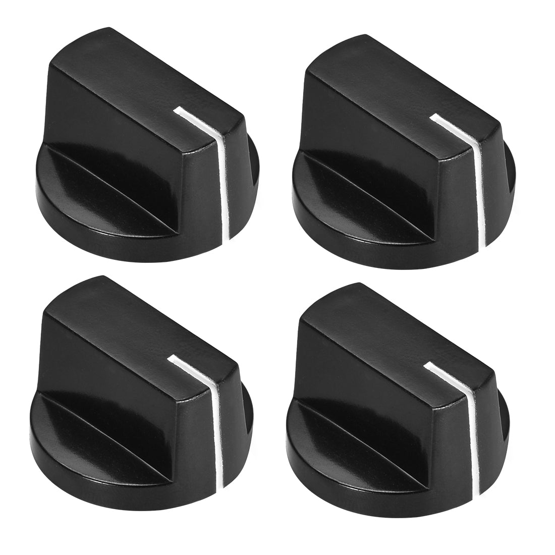 uxcell Uxcell 4pcs, 6mm Potentiometer Control Knobs For Guitar Acrylic Volume Tone Knobs Black