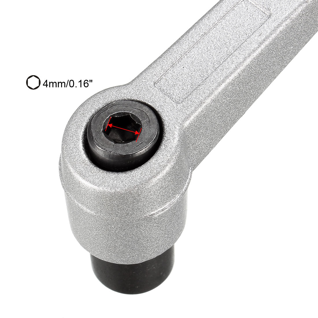 uxcell Uxcell M8 Handle Adjustable Clamping Lever Push Button Ratchet Female Threaded Stud