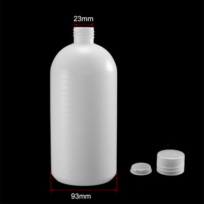 Harfington Uxcell Plastic Lab Chemical Reagent Bottle 1000ml/33.8oz Small Mouth Sample Sealing Liquid Storage Container 2pcs