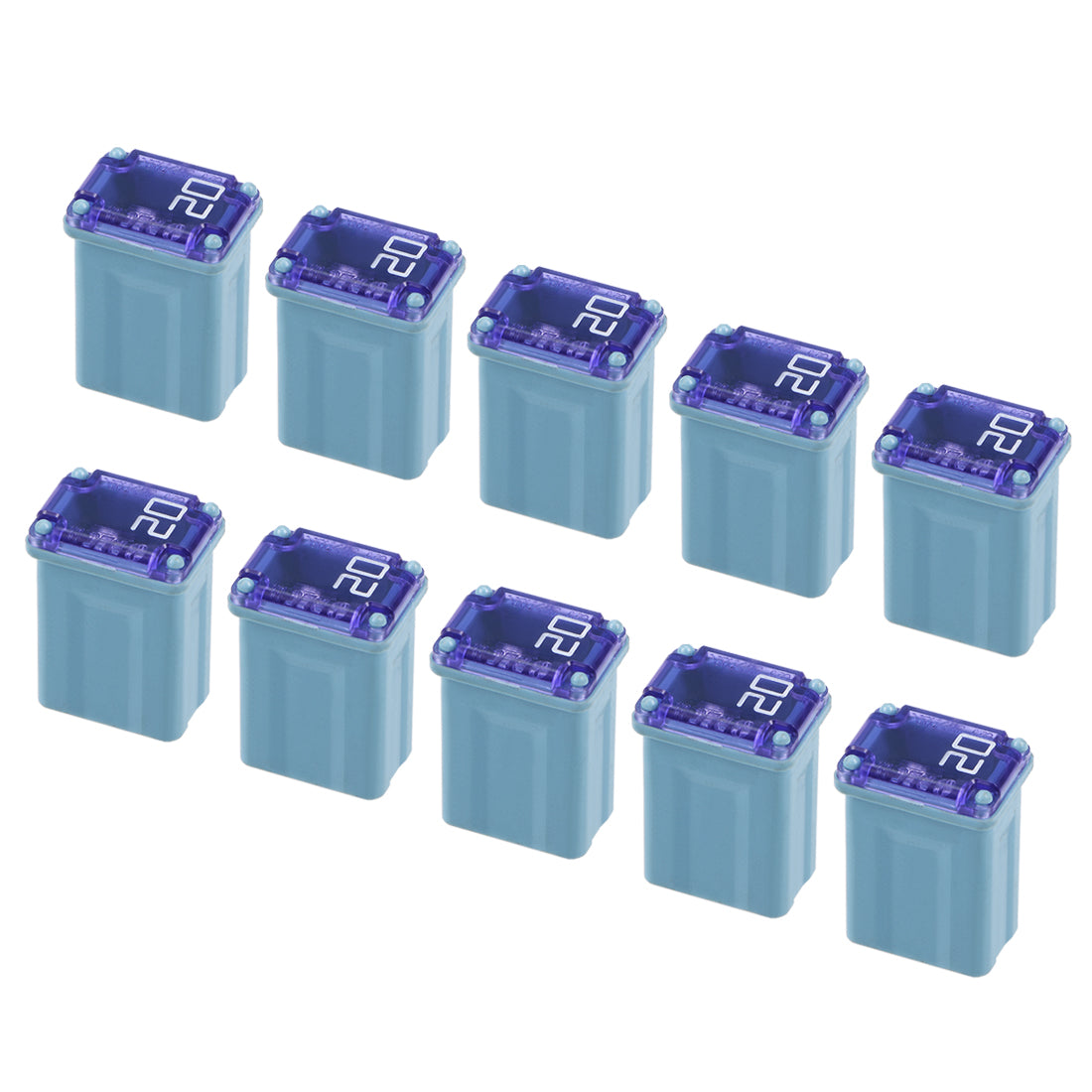 uxcell Uxcell Automotive Mini Cartridge Fuses 32V 20A Female Terminal  Case Box for Car Truck 10pcs