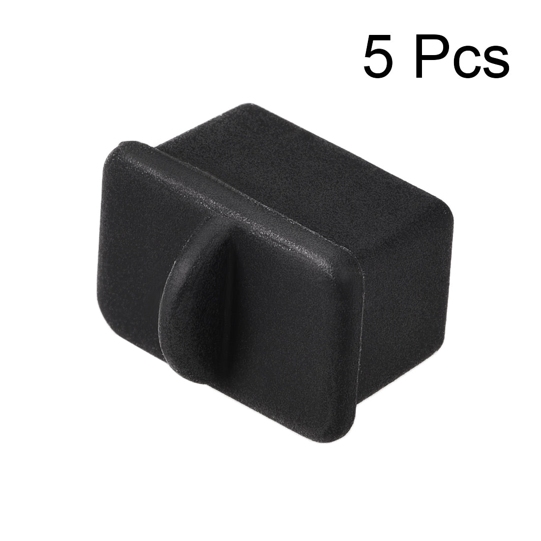 uxcell Uxcell SFP-A Port Anti-Dust Stopper Cap Cover Black Silicone 5pcs