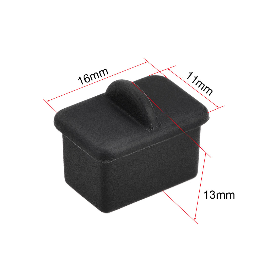 uxcell Uxcell SFP-A Port Anti-Dust Stopper Cap Cover Black Silicone 10pcs