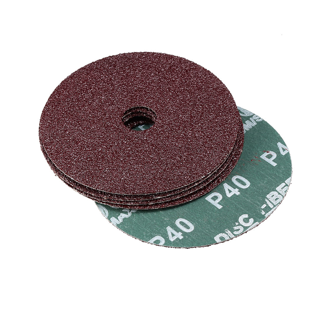 Uxcell Uxcell 4-Inch x 5/8-Inch Aluminum Oxide Resin Fiber Discs, Center Hole 120 Grit Sanding Grinding Discs, 5 Pcs