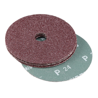 Harfington Uxcell 5-Inch x 7/8-Inch Aluminum Oxide Resin Fiber Discs, Center Hole 60 Grit Sanding Grinding Discs, 15 Pcs