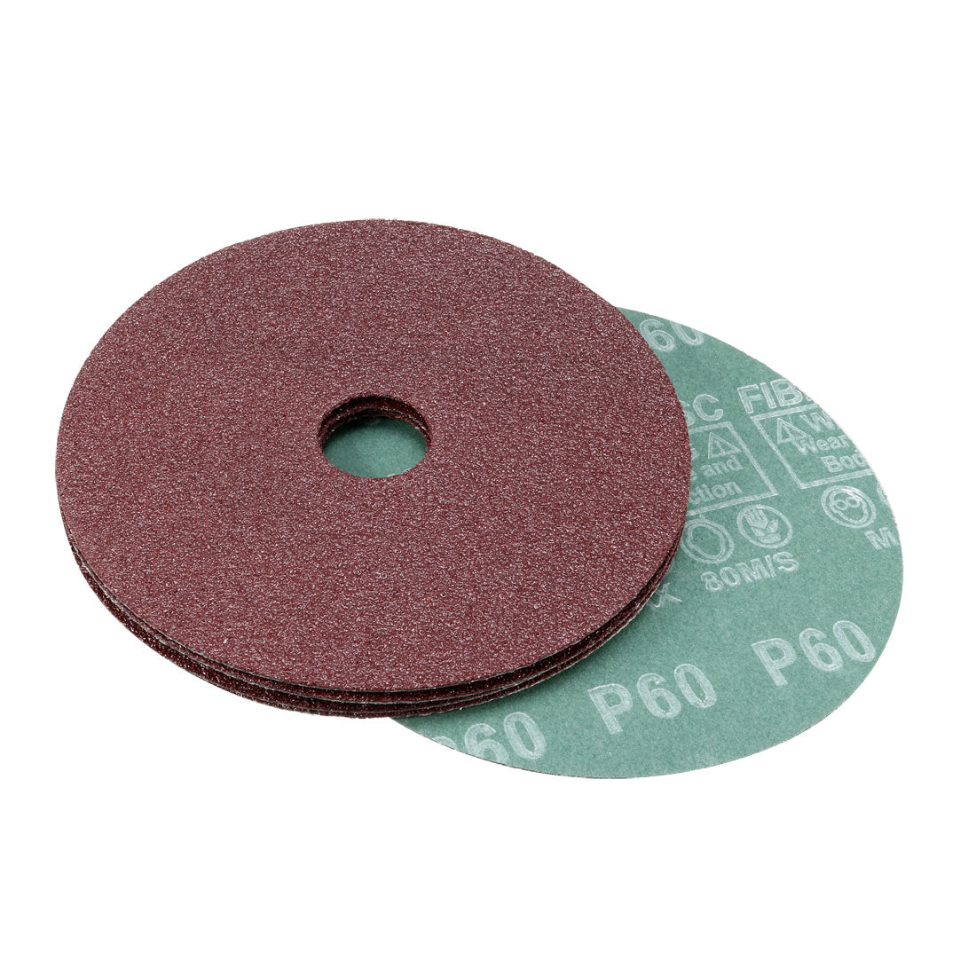 Uxcell Uxcell 5-Inch x 7/8-Inch Aluminum Oxide Resin Fiber Discs, Center Hole 120 Grit Sanding Grinding Discs, 10 Pcs