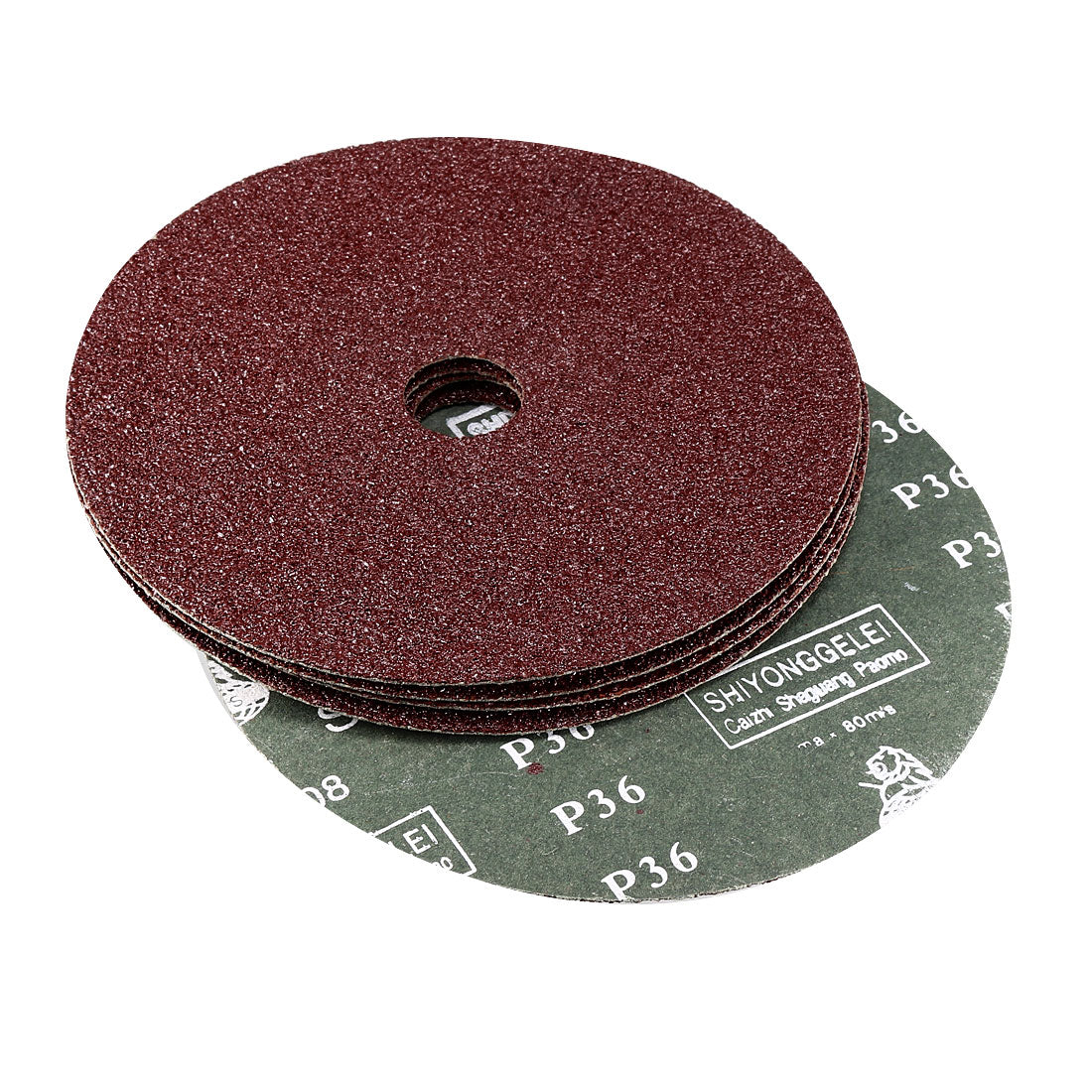Uxcell Uxcell 6-Inch x 7/8-Inch Aluminum Oxide Resin Fiber Discs, Center Hole 120 Grit Sanding Grinding Discs, 5 Pcs