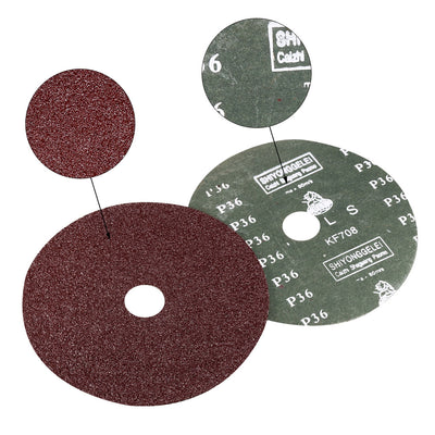 Harfington Uxcell Aluminum Oxide Resin Fiber Discs Tool, Center Hole Sanding Grinding Discs
