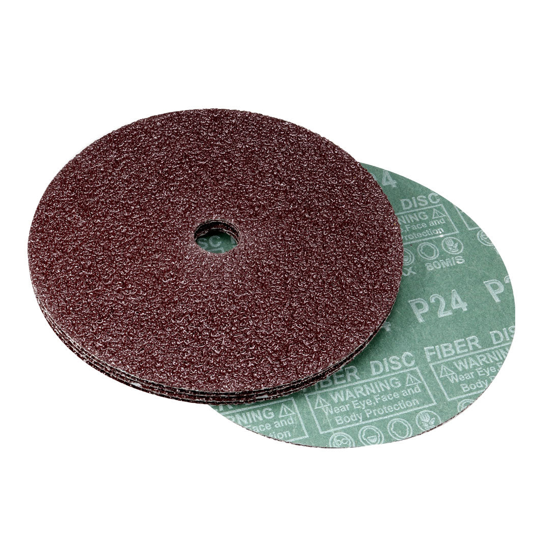 uxcell Uxcell Aluminum Oxide Resin Fiber Discs, Center Hole Sanding Grinding Discs Pad