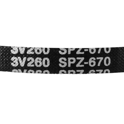 Harfington Uxcell SPZ670 Drive V-Belt Pitch Length 670mm Industrial Rubber Transmission Belt