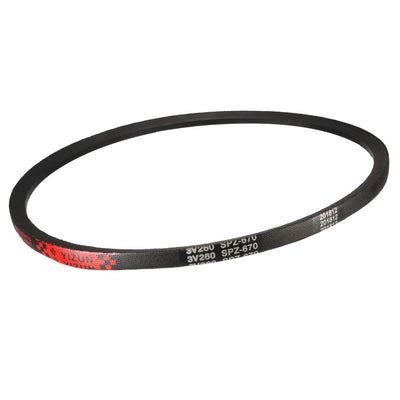 Harfington Uxcell SPZ670 Drive V-Belt Pitch Length 670mm Industrial Rubber Transmission Belt