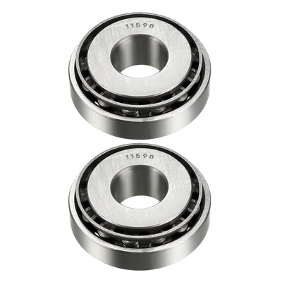 Harfington Uxcell 11590/11520 Tapered Roller Bearing Cone and Cup Set 0.625" Bore 1.688" O.D. 2pcs