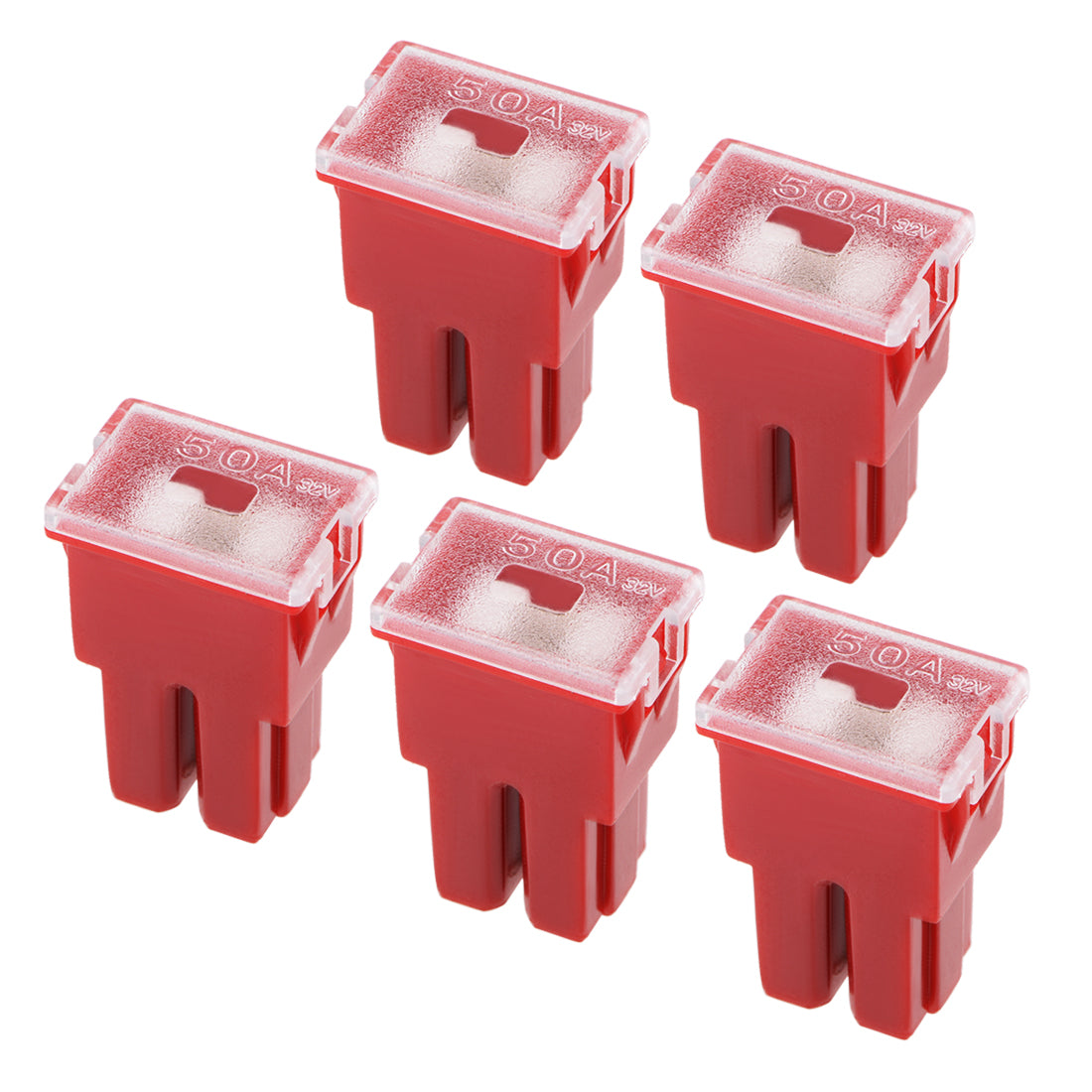 uxcell Uxcell Automotive Cartridge Fuse 32V 50A Female Terminal Cars Truck  5pcs