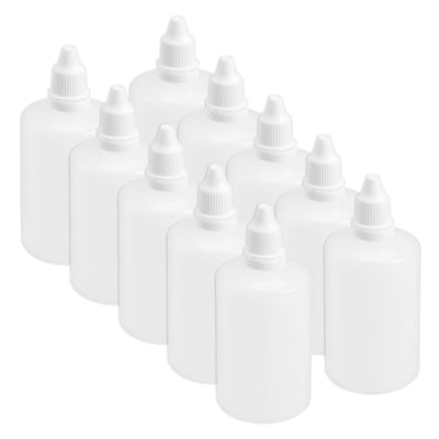 Harfington Uxcell 100ml/3.4 oz Empty Squeezable Dropper Bottle 10pcs
