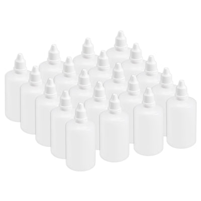 Harfington Uxcell 100ml/3.4 oz Empty Squeezable Dropper Bottle 20pcs
