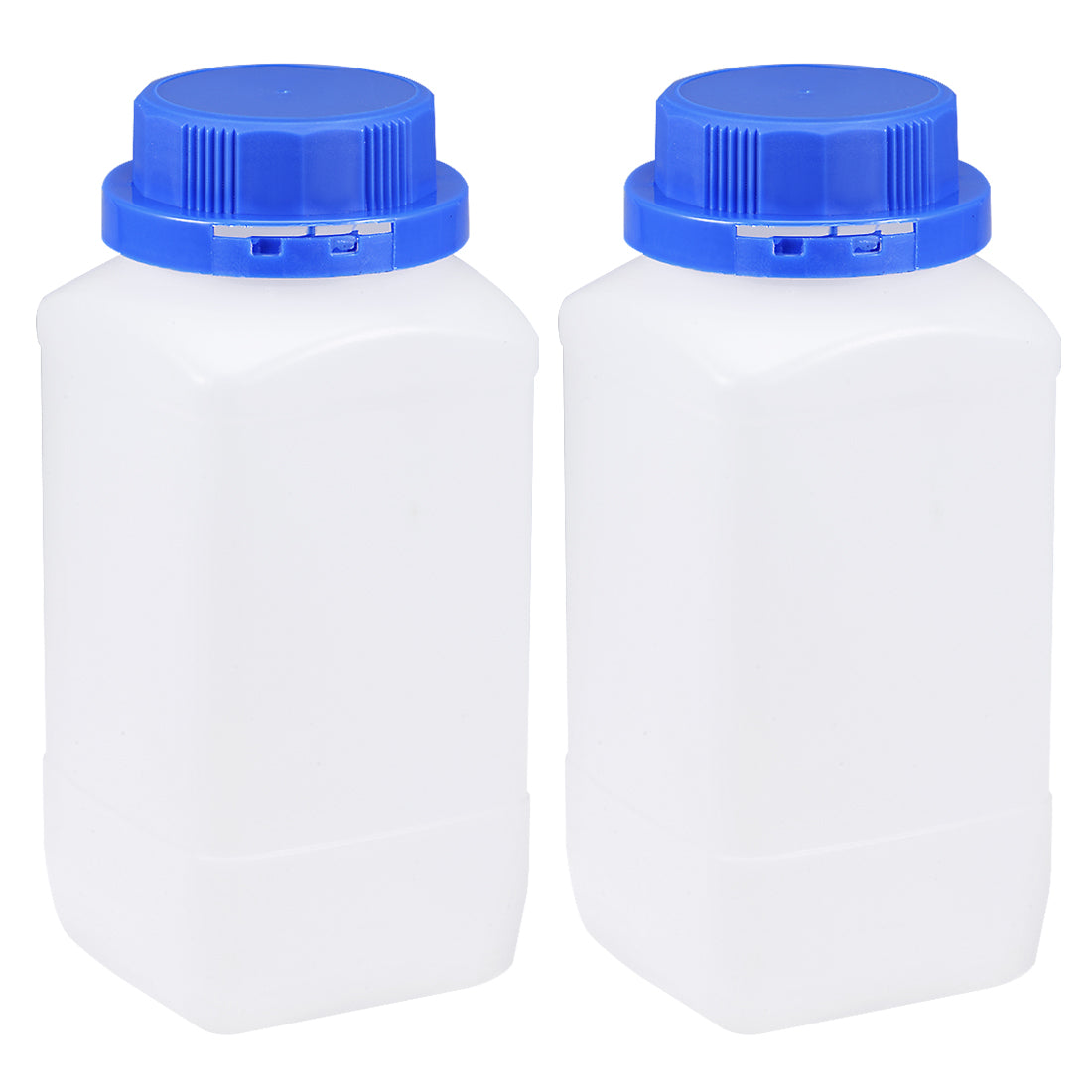 uxcell Uxcell Plastic Lab Chemical Reagent Bottle 1000ml/34oz Wide Mouth Sample Sealing Liquid Storage Container Translucent 2pcs